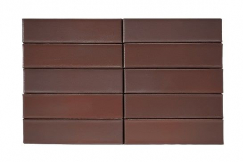 Облицовочный кирпич Recke Одинарный 1НФ Classic Баварская кладка Темно-коричневый гладкий 5-92-00-0-00